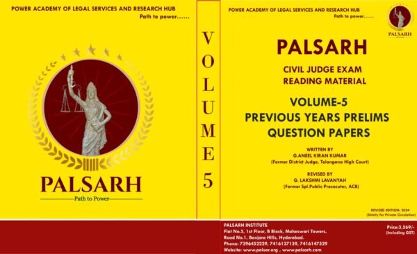 Volume-5  PREVIOUS YEARS QUESTION PAPERS (PRELIMS) Format