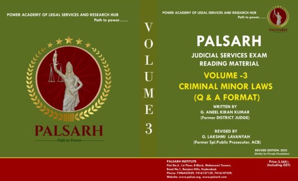 Volume-3 Criminal Minor laws Question & Answers Format